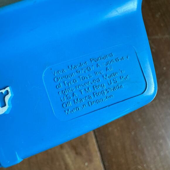 1980s Blue Viewmaster 3D View-Master Viewer Toy Orange Lever - Picture 4 of 5